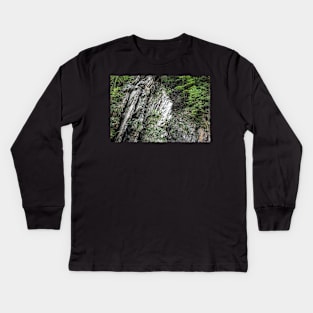 Lainbachtal - tilted rock strata Kids Long Sleeve T-Shirt